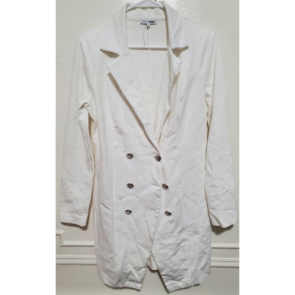 Fasion Nova Long Sleeve Button Up Top Blouse Shirt Jacket